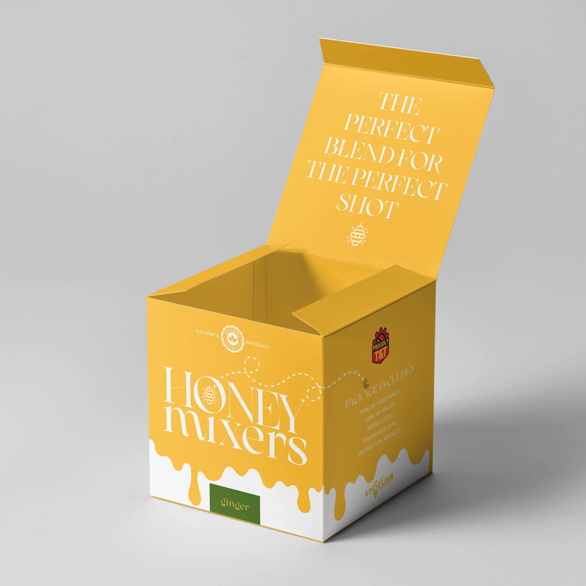 Honey Mixers — Ginger variant — open box