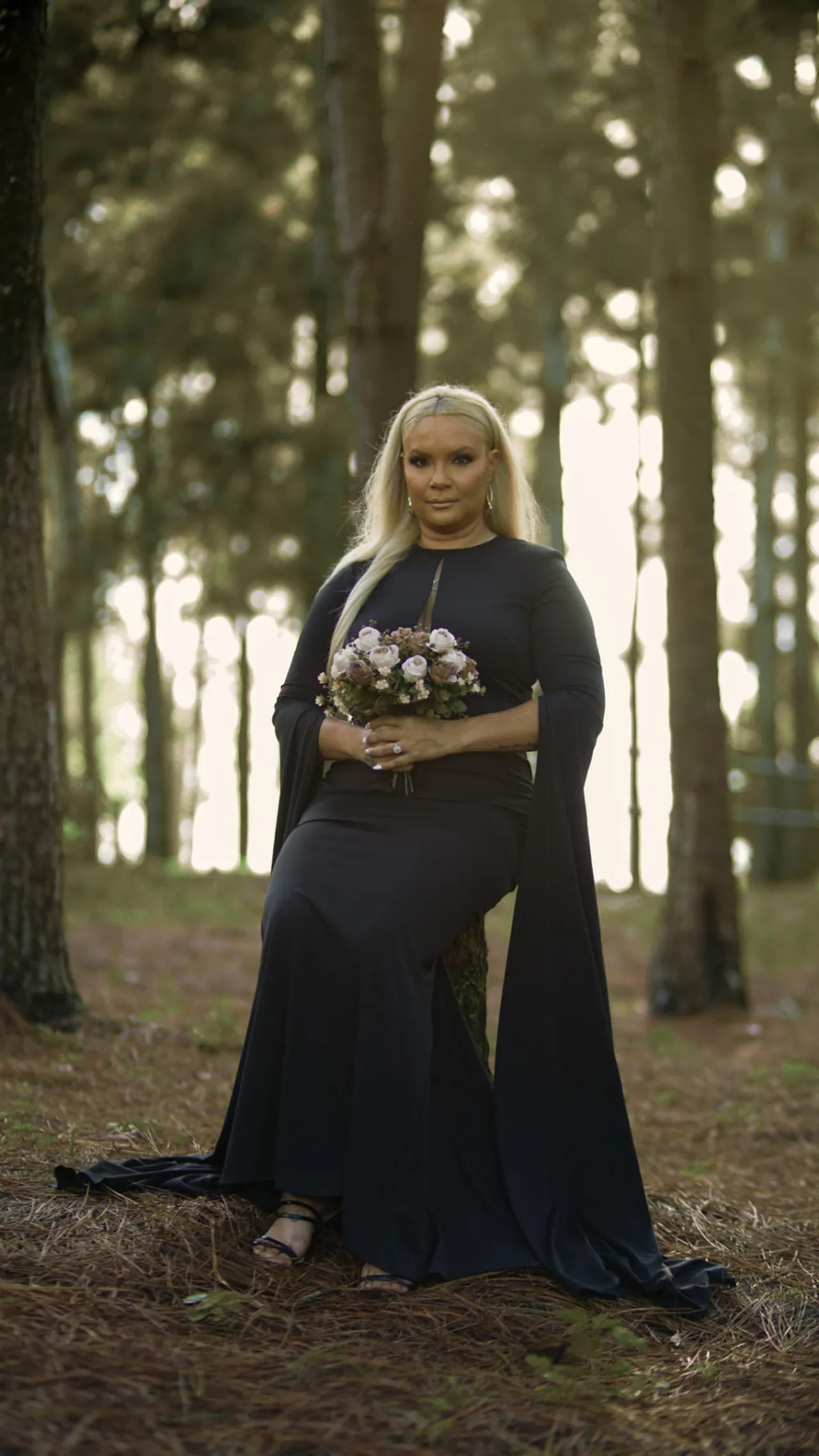 Whitney & Nicholas — Engagement — the bride with her bouquet