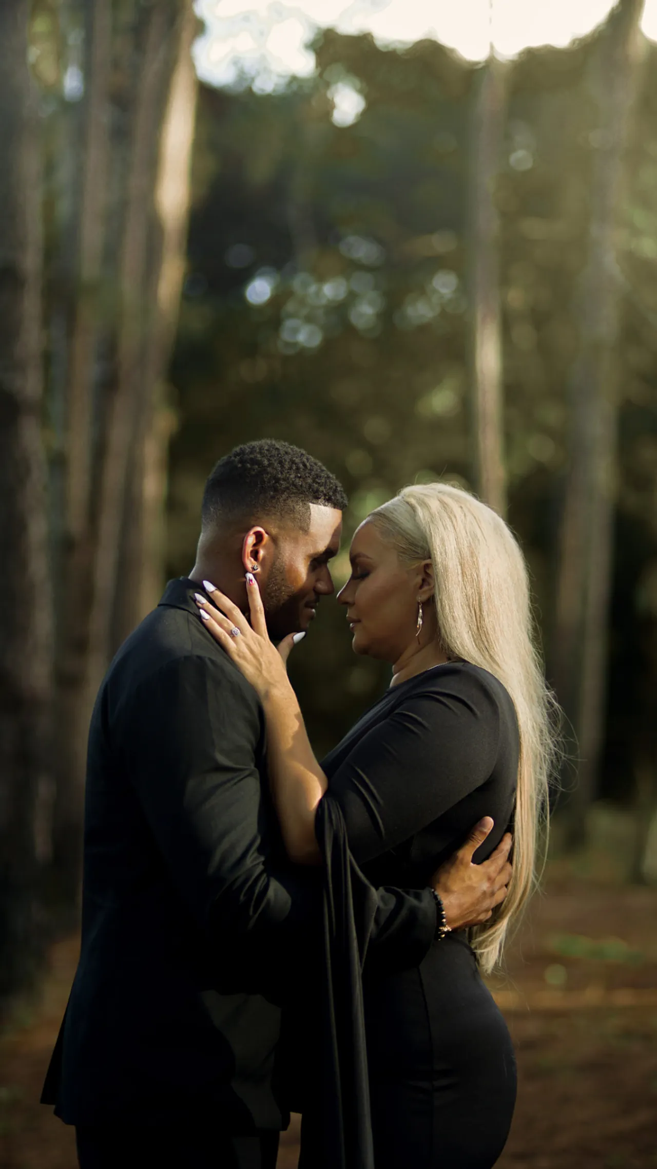 Whitney & Nicholas — Engagement — forehead to forehead