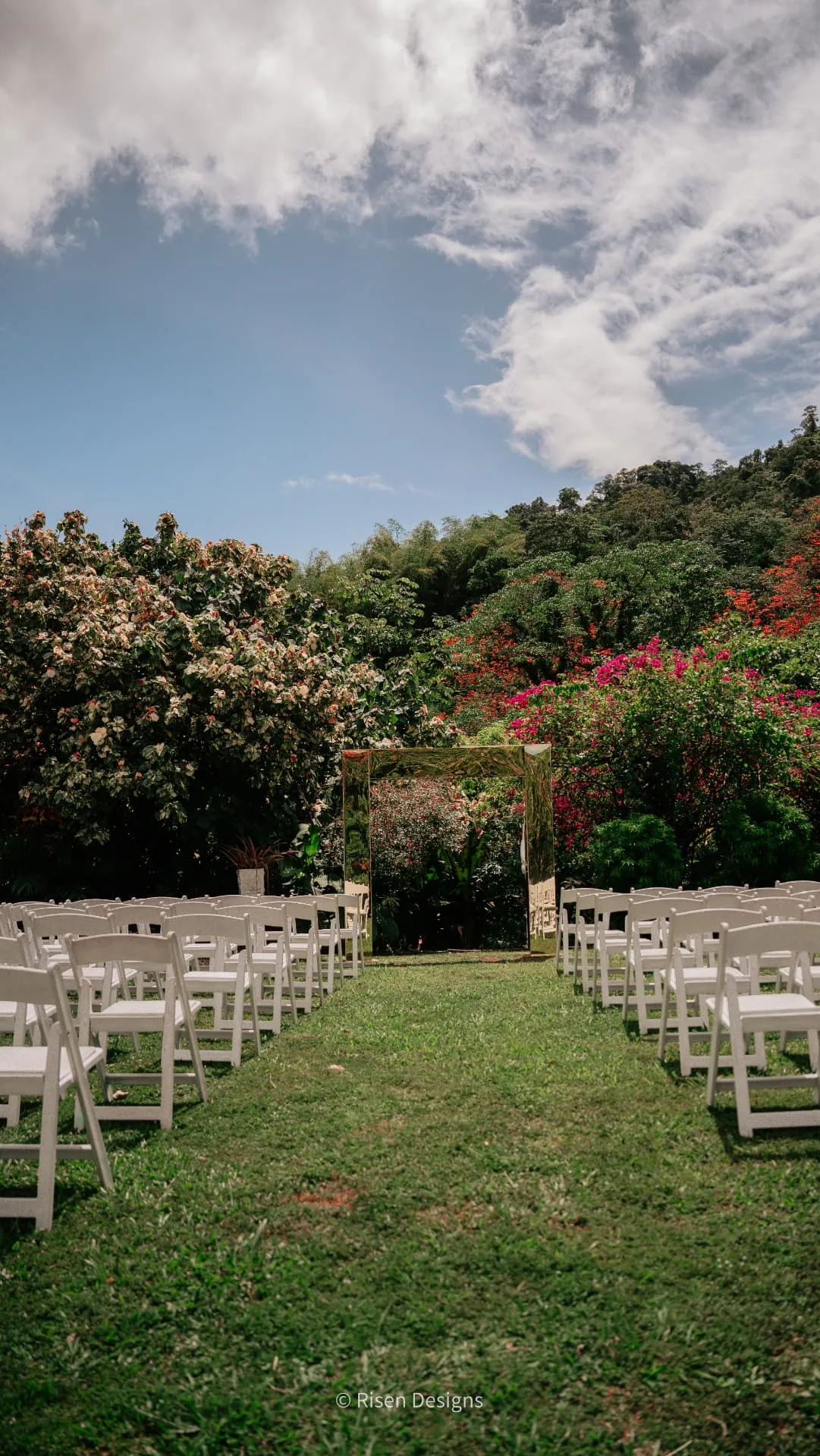 Cydni & Kolin — The aisle, before the guests