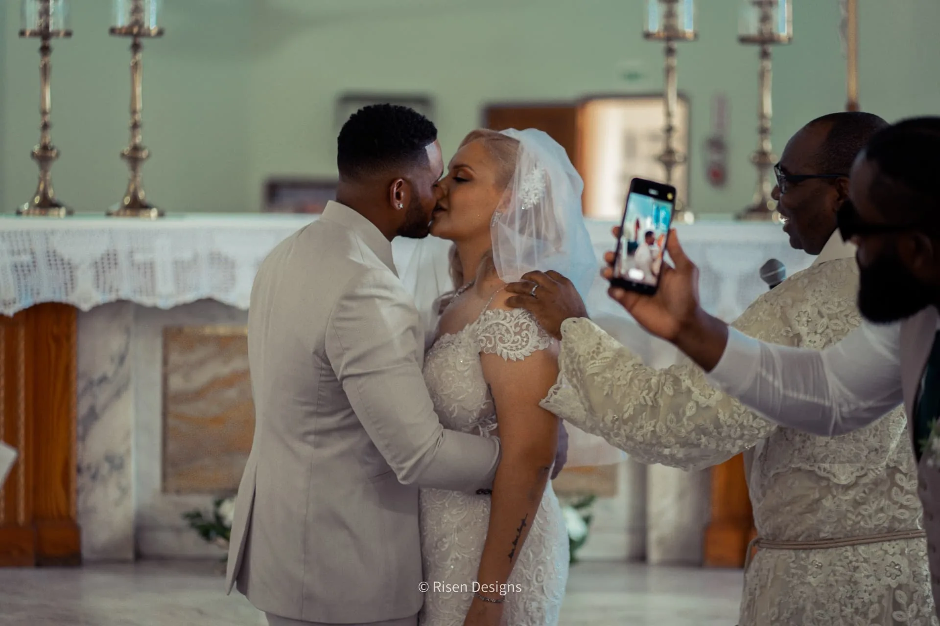 Whitney & Nicholas — The first kiss