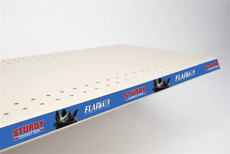 Sturdy FlapTie — Branded shelf strip