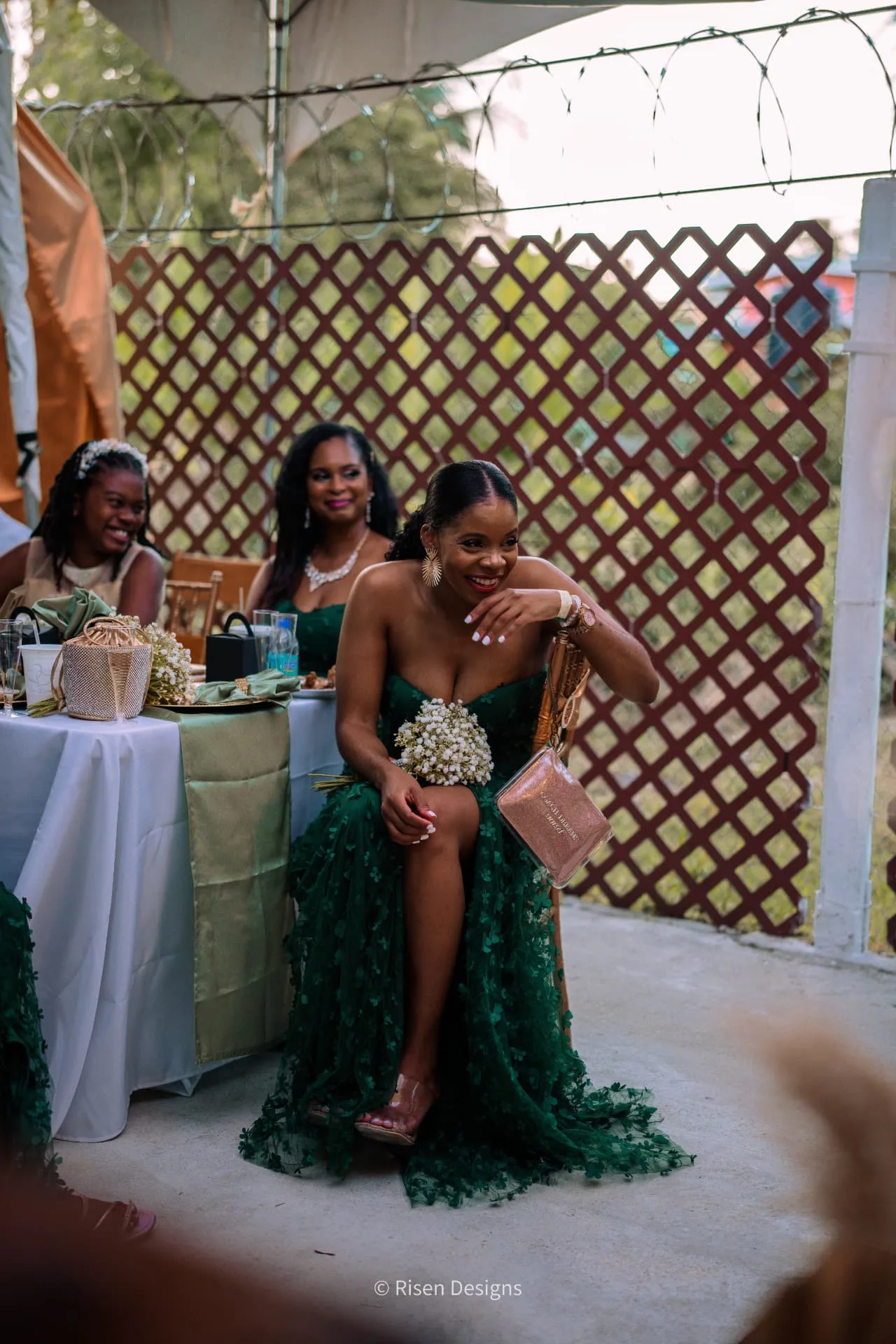 Whitney & Nicholas — A bridesmaid at the head table