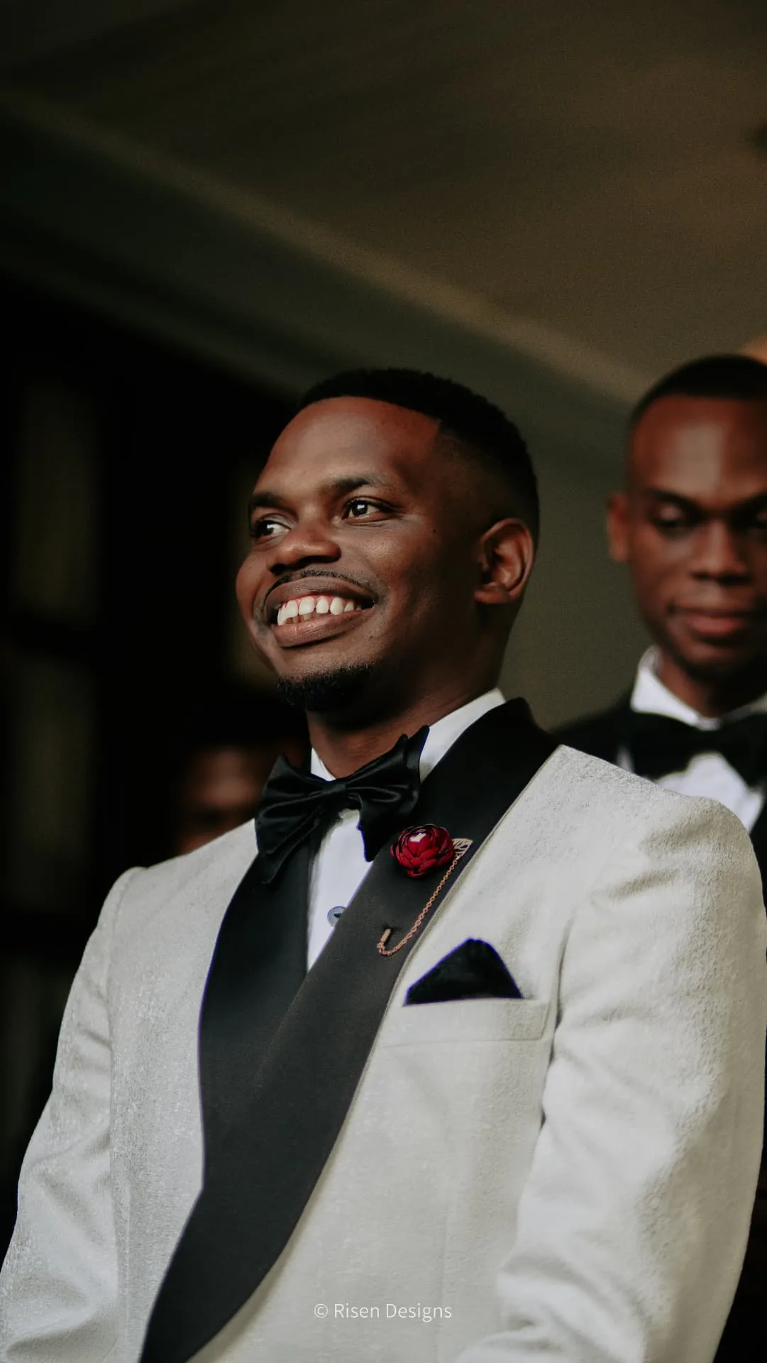 Cydni & Kolin — The groom, waiting