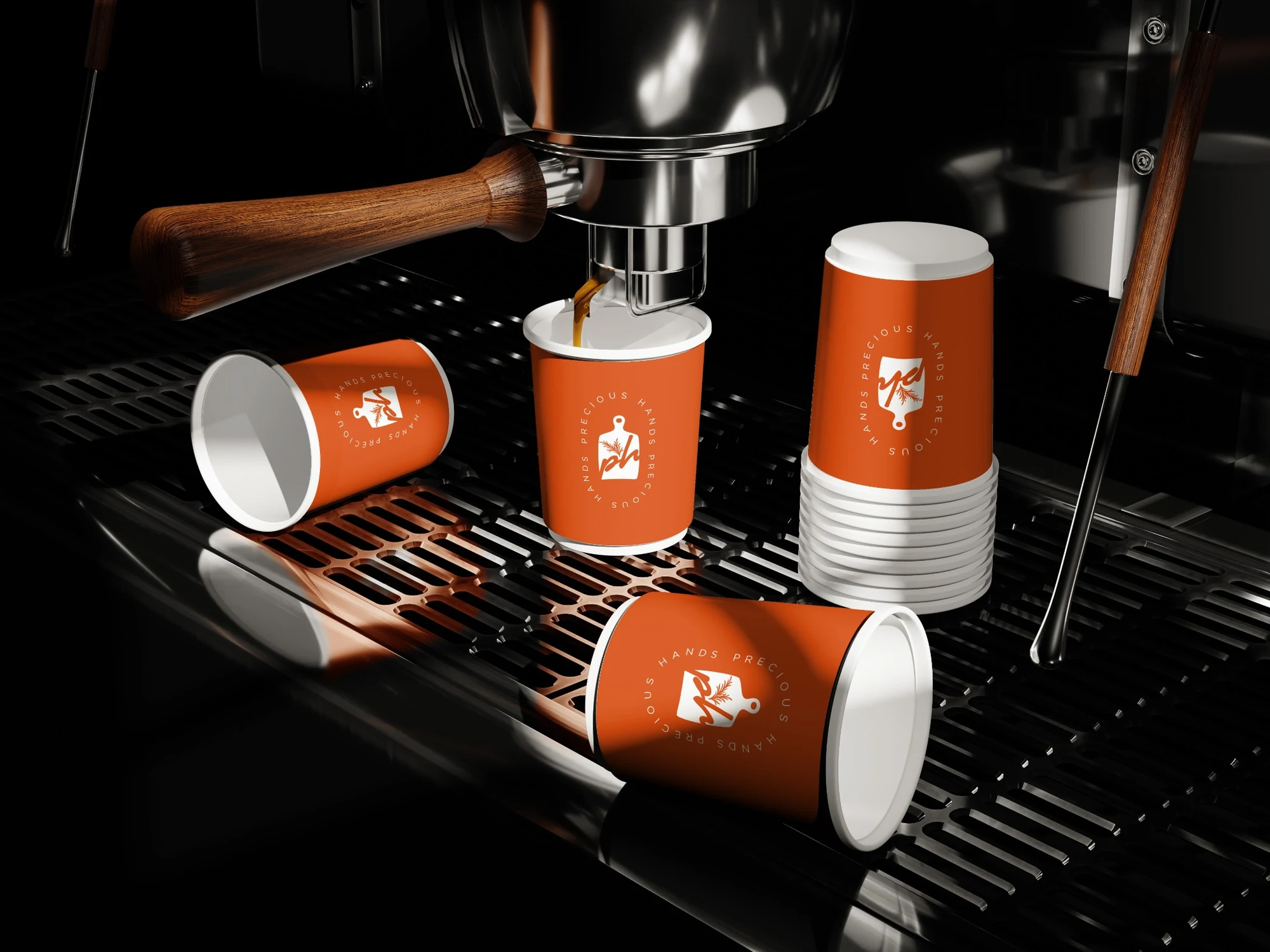 Precious Hands — Branded coffee cups