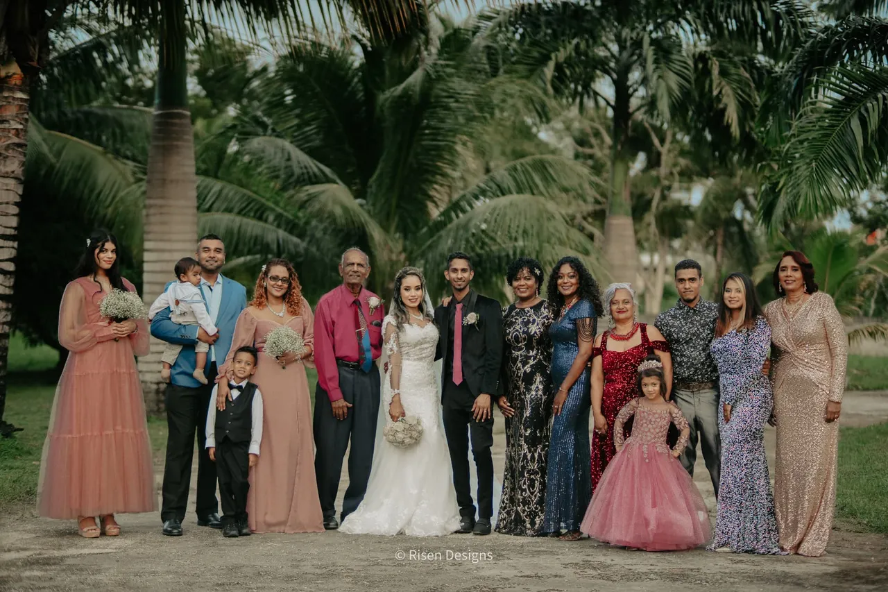 Timothy & Keziah — Family portrait — both sides