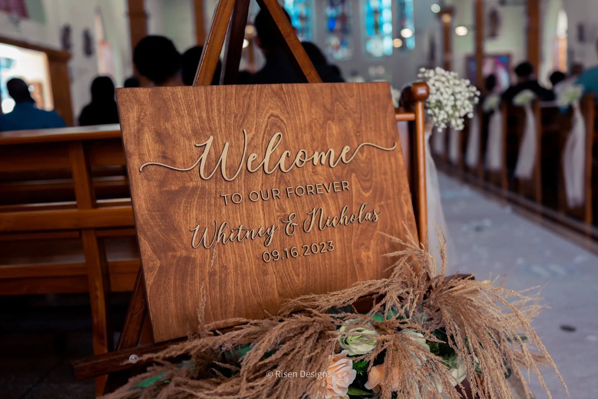 Whitney & Nicholas — Welcome to our forever — ceremony signage