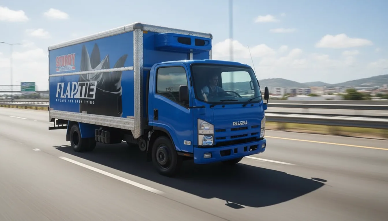Sturdy FlapTie — Delivery truck livery