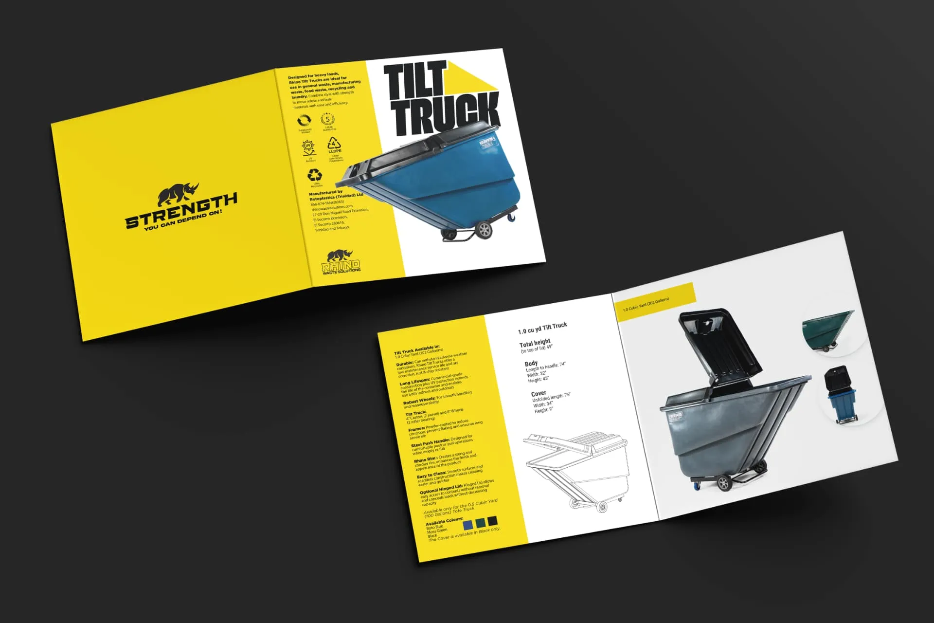 Rhino Waste Solutions — Tilt Truck — product brochure