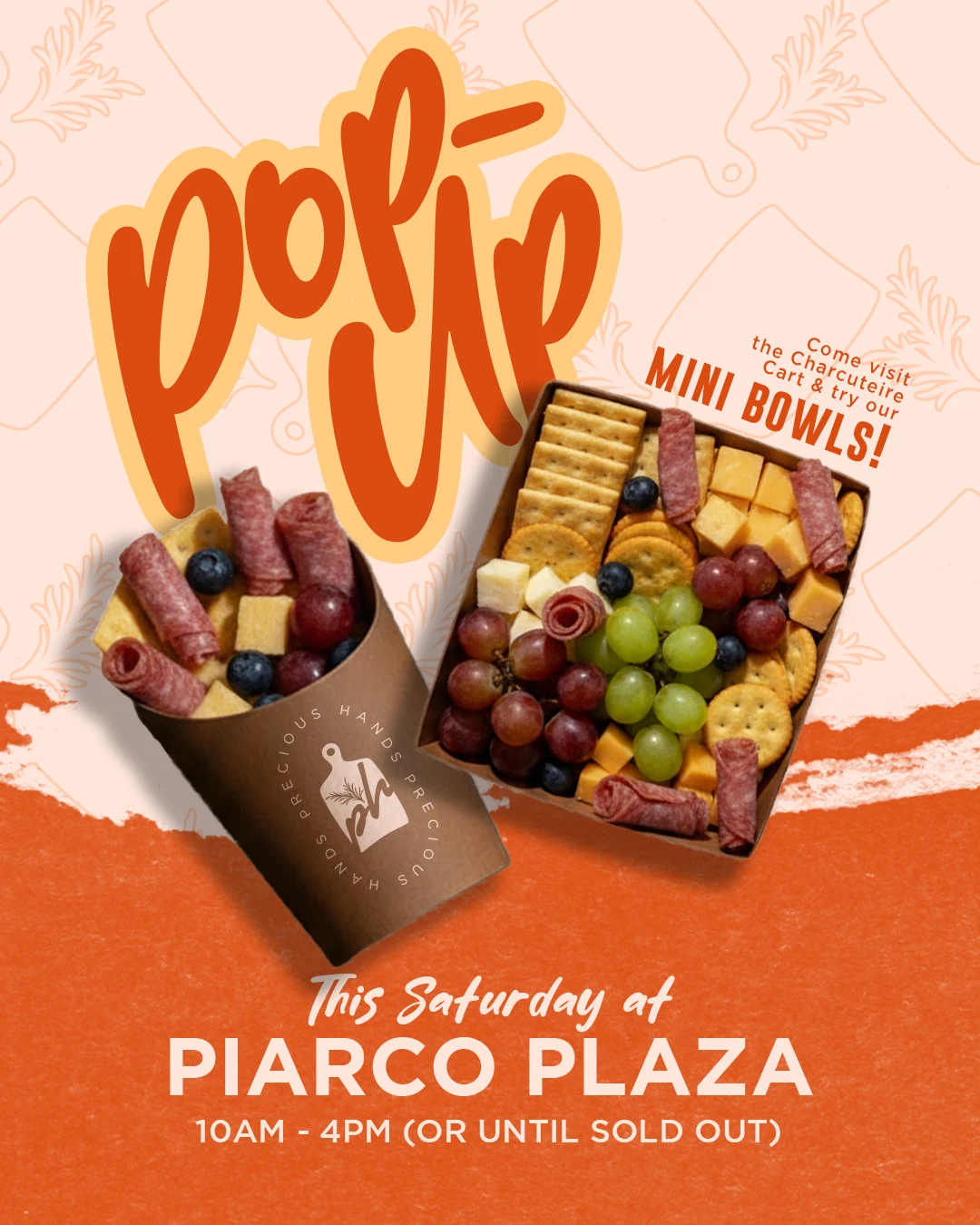 Precious Hands — Pop-up campaign graphic