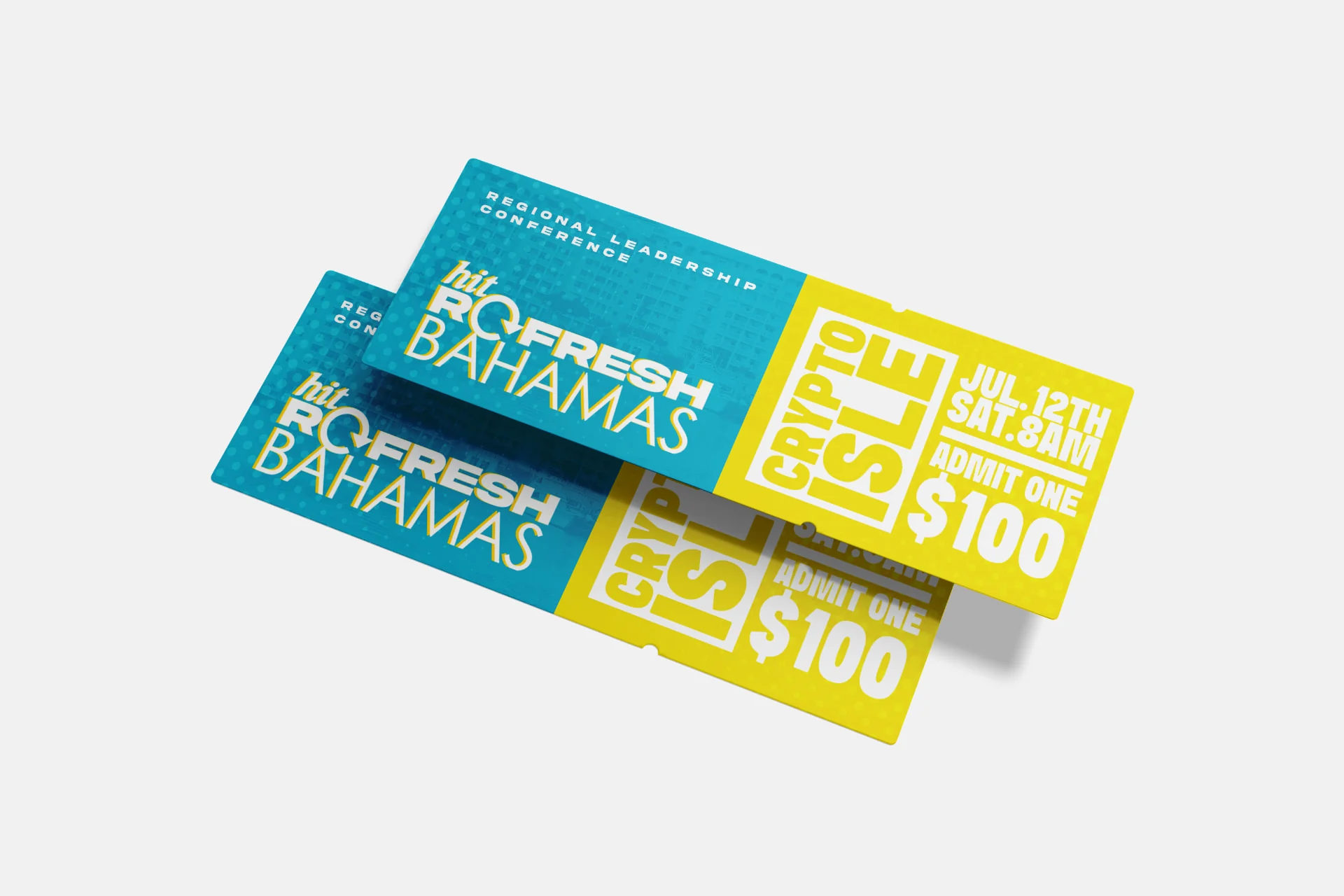 Hit Refresh Bahamas — Event tickets — print collateral