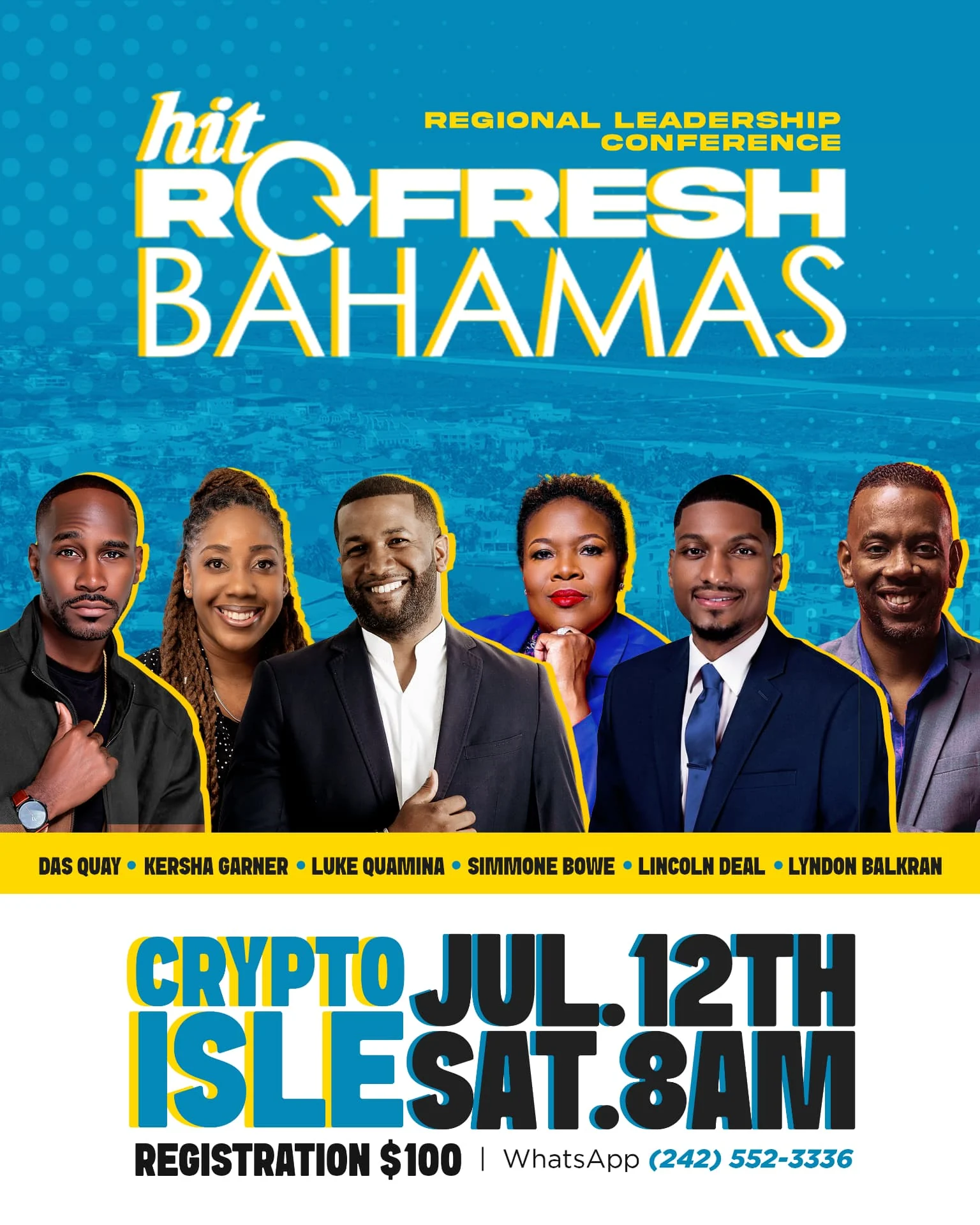 Hit Refresh Bahamas — Official conference flyer