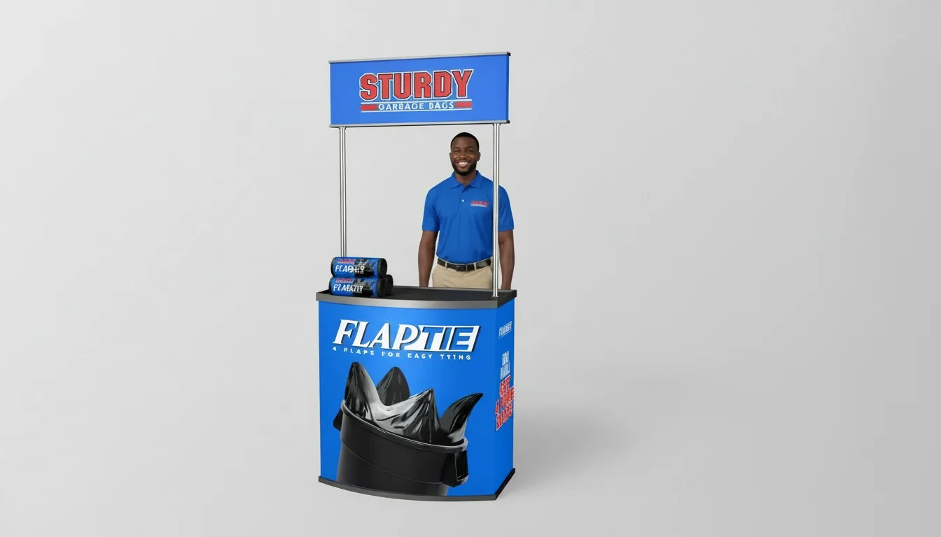 Sturdy FlapTie — Promotional activation booth