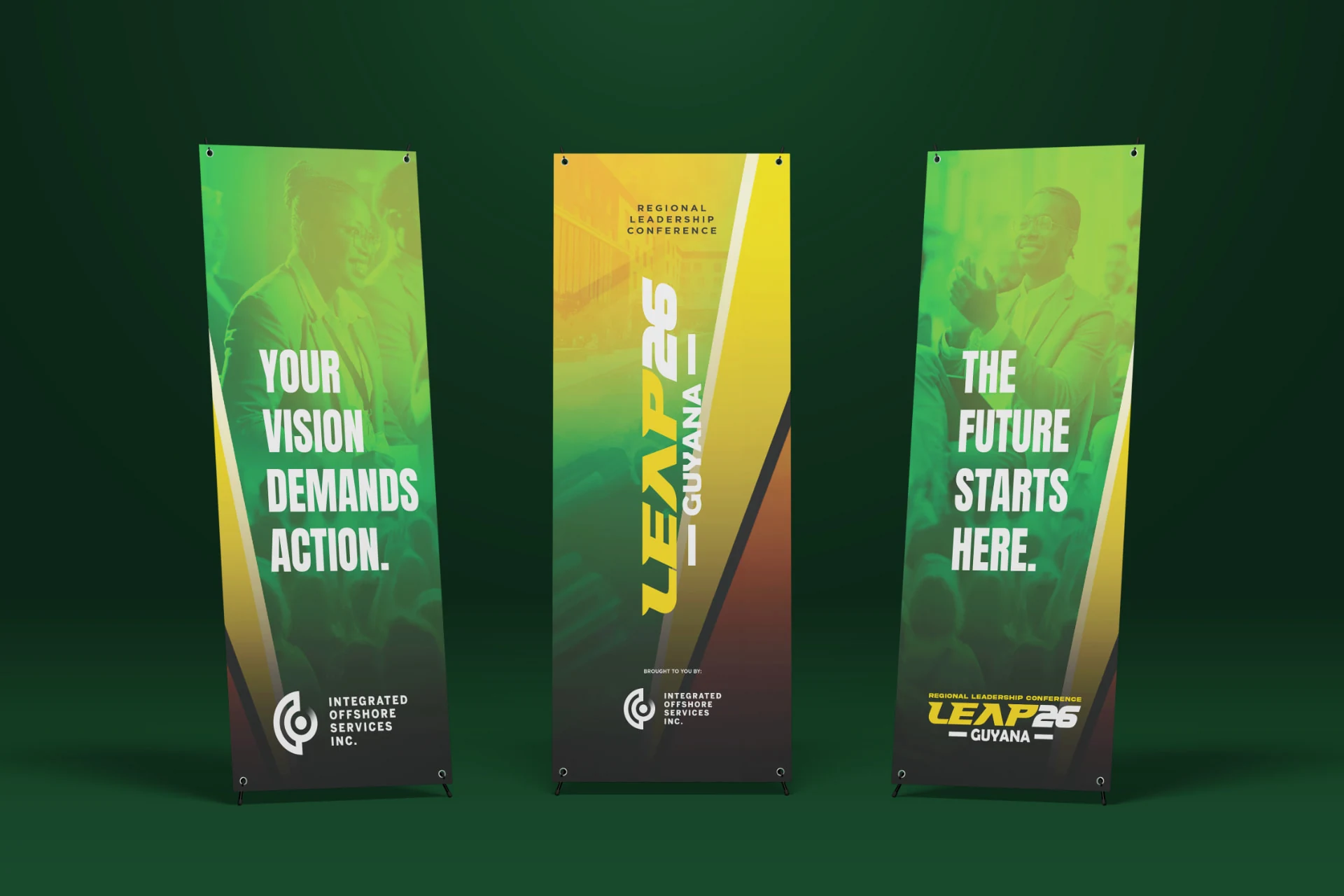 LEAP26 Guyana — Event banners & signage